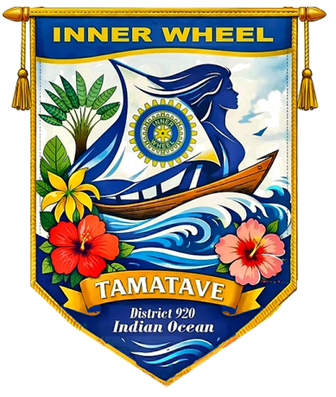 Fanion de l'Inner Wheel Club de Tamatave